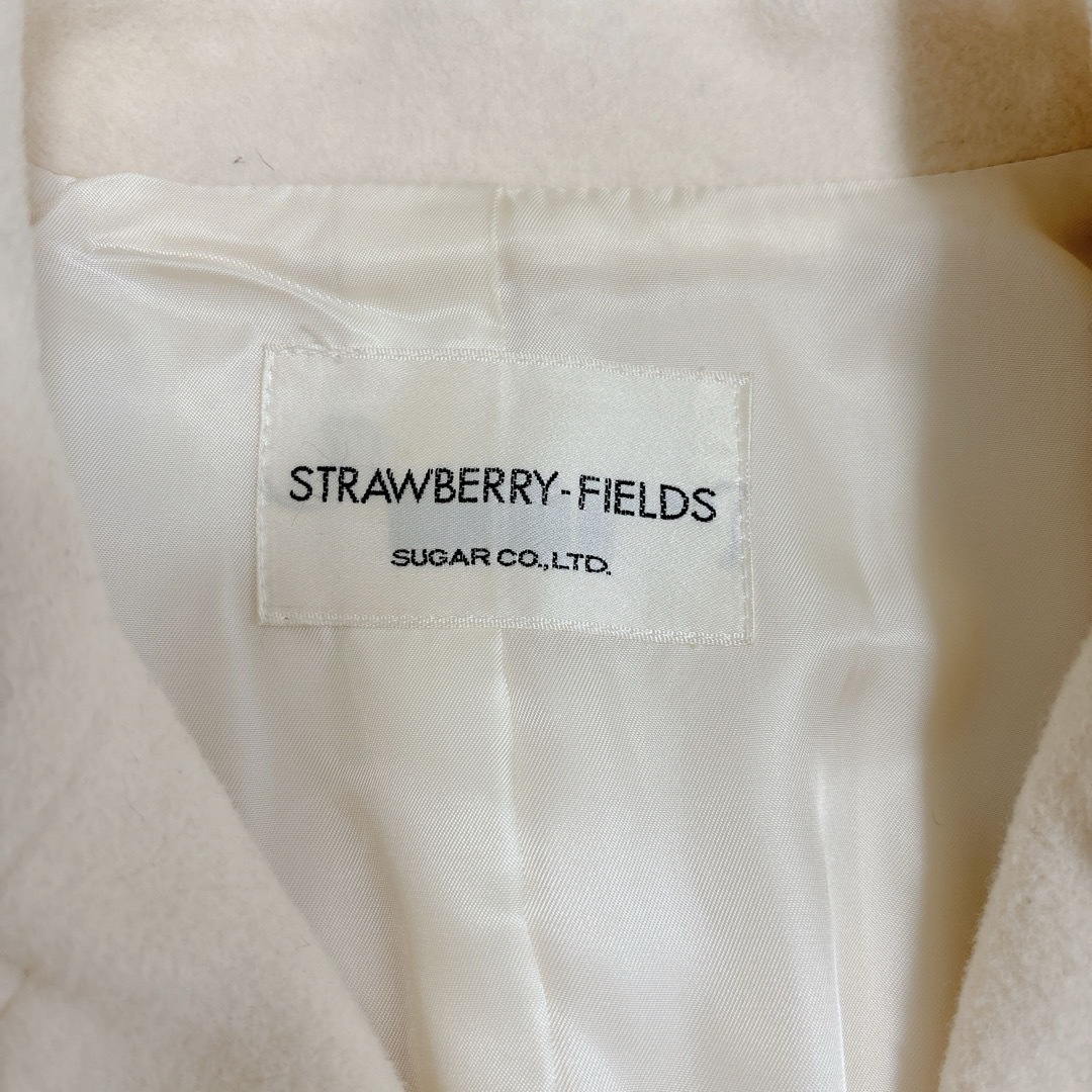 STRAWBERRY-FIELDS(ストロベリーフィールズ)のSTRAWBERRY FIELDS ガウンコート アイボリー レディースのジャケット/アウター(その他)の商品写真