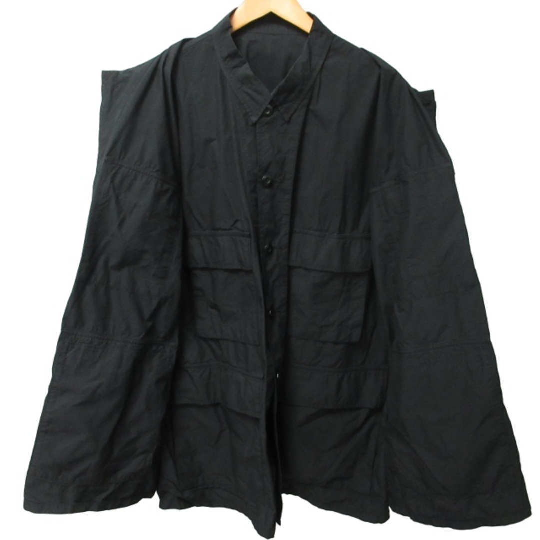 BEAMS(ビームス)のSSZ 21AW JY JACKET レイヤードミリタリージャケット 黒 L メンズのジャケット/アウター(ミリタリージャケット)の商品写真