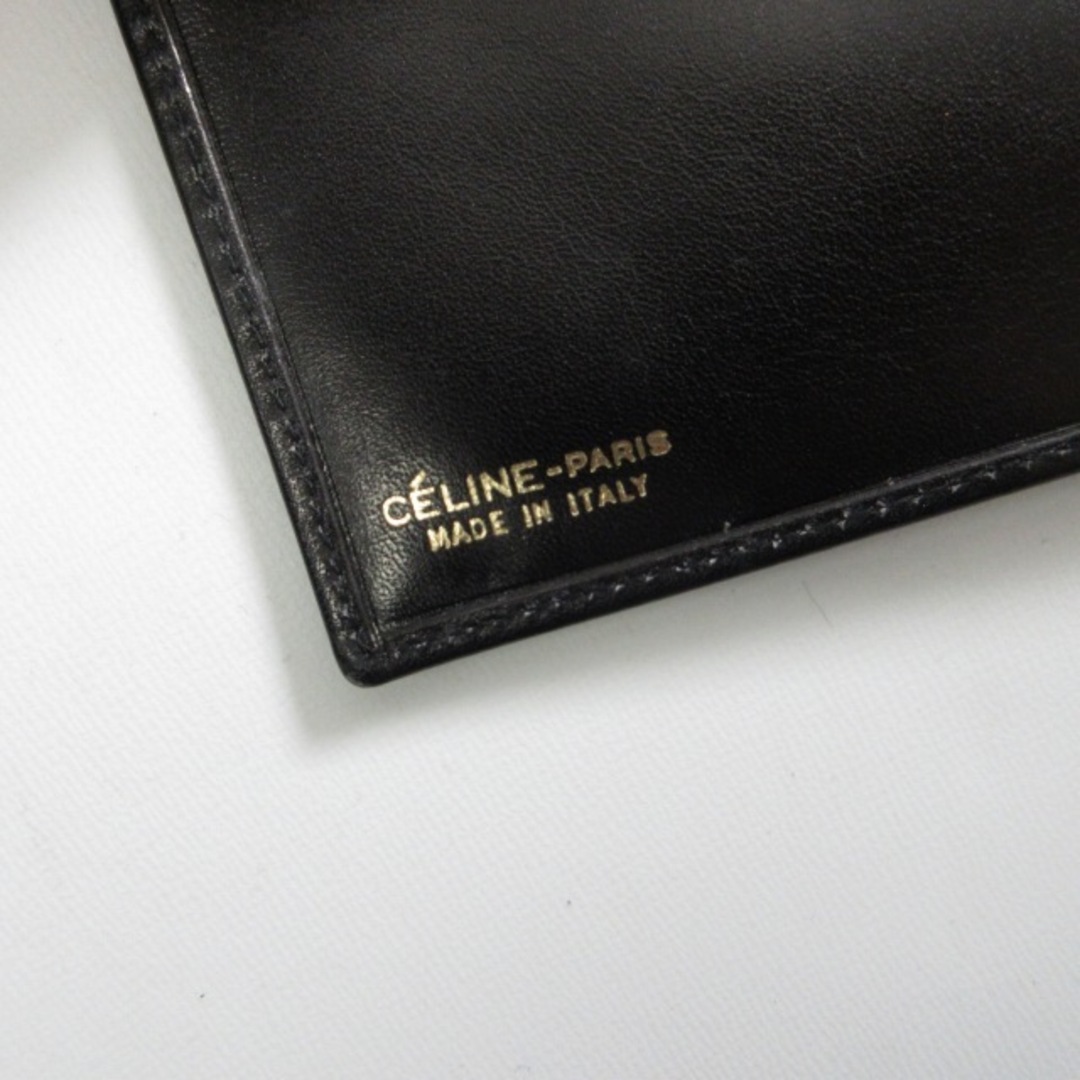 celine(セリーヌ)のセリーヌ CELINE 二つ折り財布 ウォレット ゴールド金具 黒 ■GY11 レディースのファッション小物(財布)の商品写真