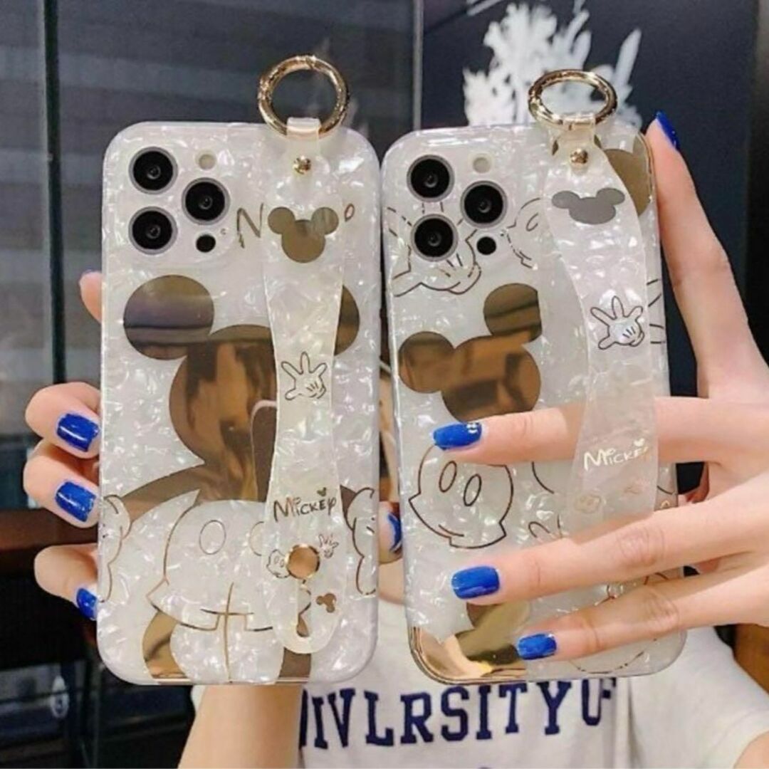 Disney(ディズニー)のiphone13ProMaxケース ミッキー シェル風 スマホケース ディズニー スマホ/家電/カメラのスマホアクセサリー(iPhoneケース)の商品写真