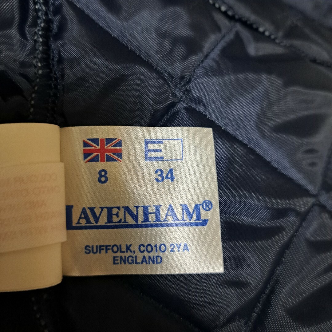 LAVENHAM(ラベンハム)の美品 ラベンハム ロングコート ブランドン ネイビー 送料無料 キッズ/ベビー/マタニティのキッズ服女の子用(90cm~)(コート)の商品写真