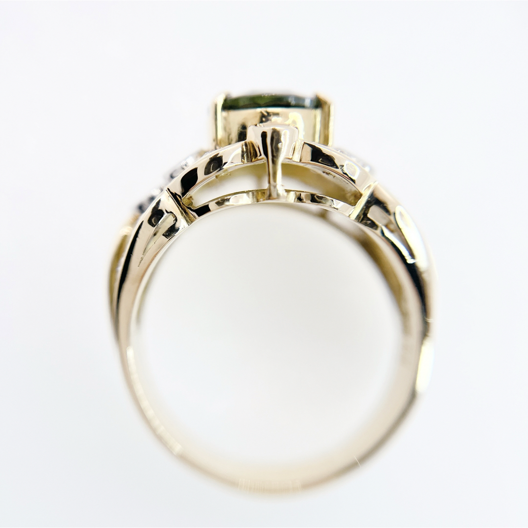 グリーンサファイア 3.49ct PT900 リング 指輪 レディースのアクセサリー(リング(指輪))の商品写真