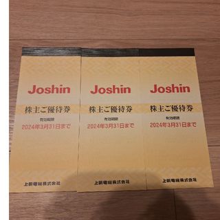 上新電機　株主優待制度　株主ご優待券　3冊まとめて15000円分(その他)