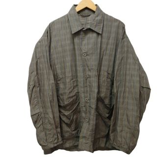 ビームス(BEAMS)のビームス 21SS チェックシャツジャケット ブルゾン コート L(ナイロンジャケット)