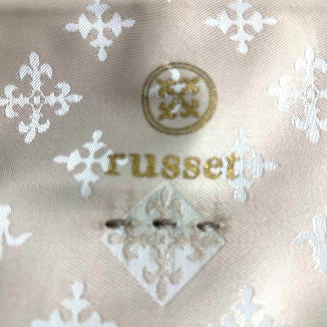 Russet(ラシット)の✨美品✨　russetラシット　トートバッグ　大容量　軽量　ライトグレー　総ロゴ レディースのバッグ(トートバッグ)の商品写真