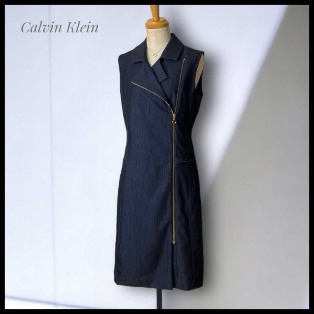 ワンピース【Calvin Klein】フロントジップワンピース 4