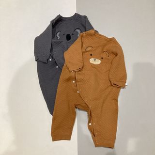 ユニクロ(UNIQLO)のロンパース 2着セット ユニクロ ベビー(ロンパース)