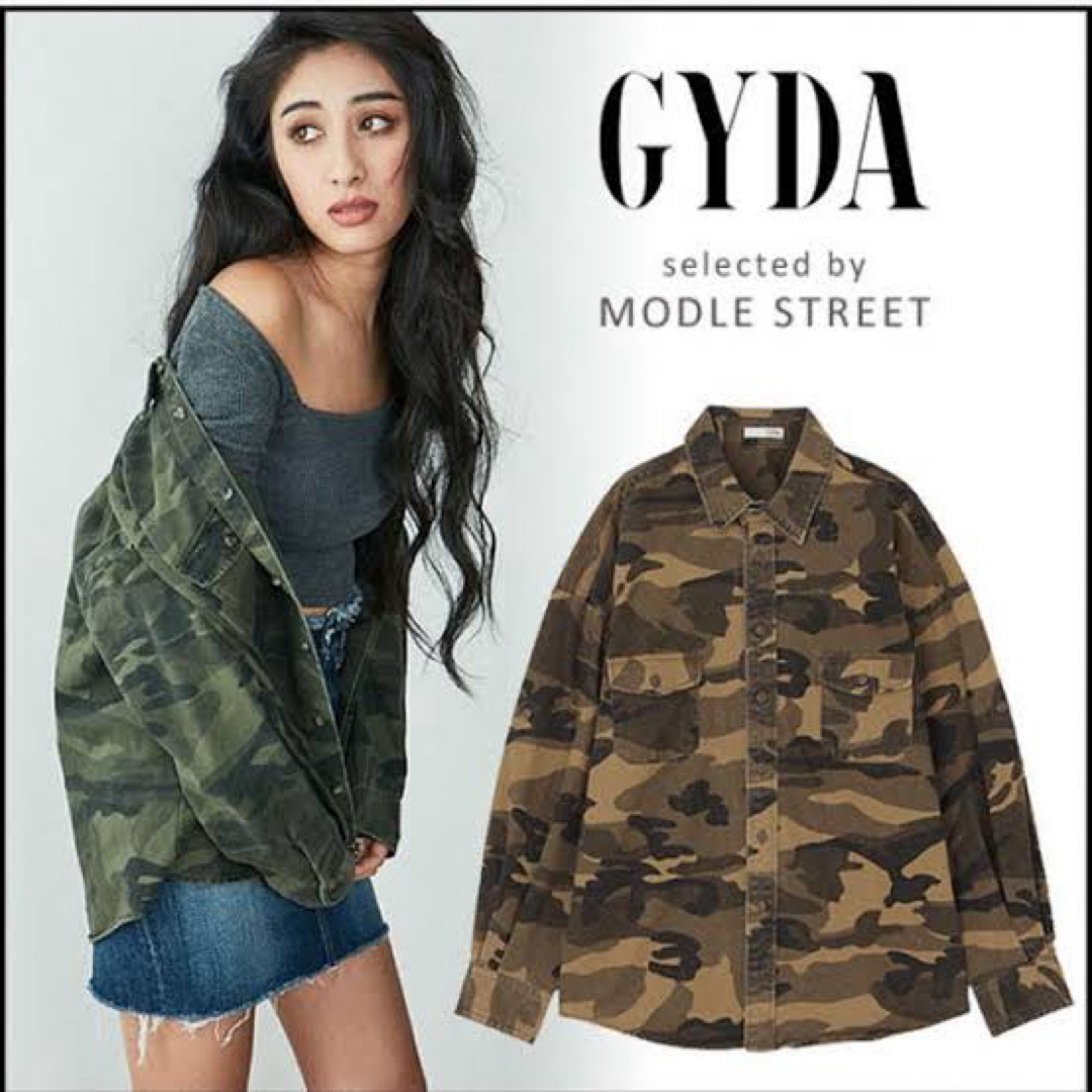 GYDA(ジェイダ)のGYDAカモフラシャツ　(Free size) レディースのトップス(シャツ/ブラウス(長袖/七分))の商品写真