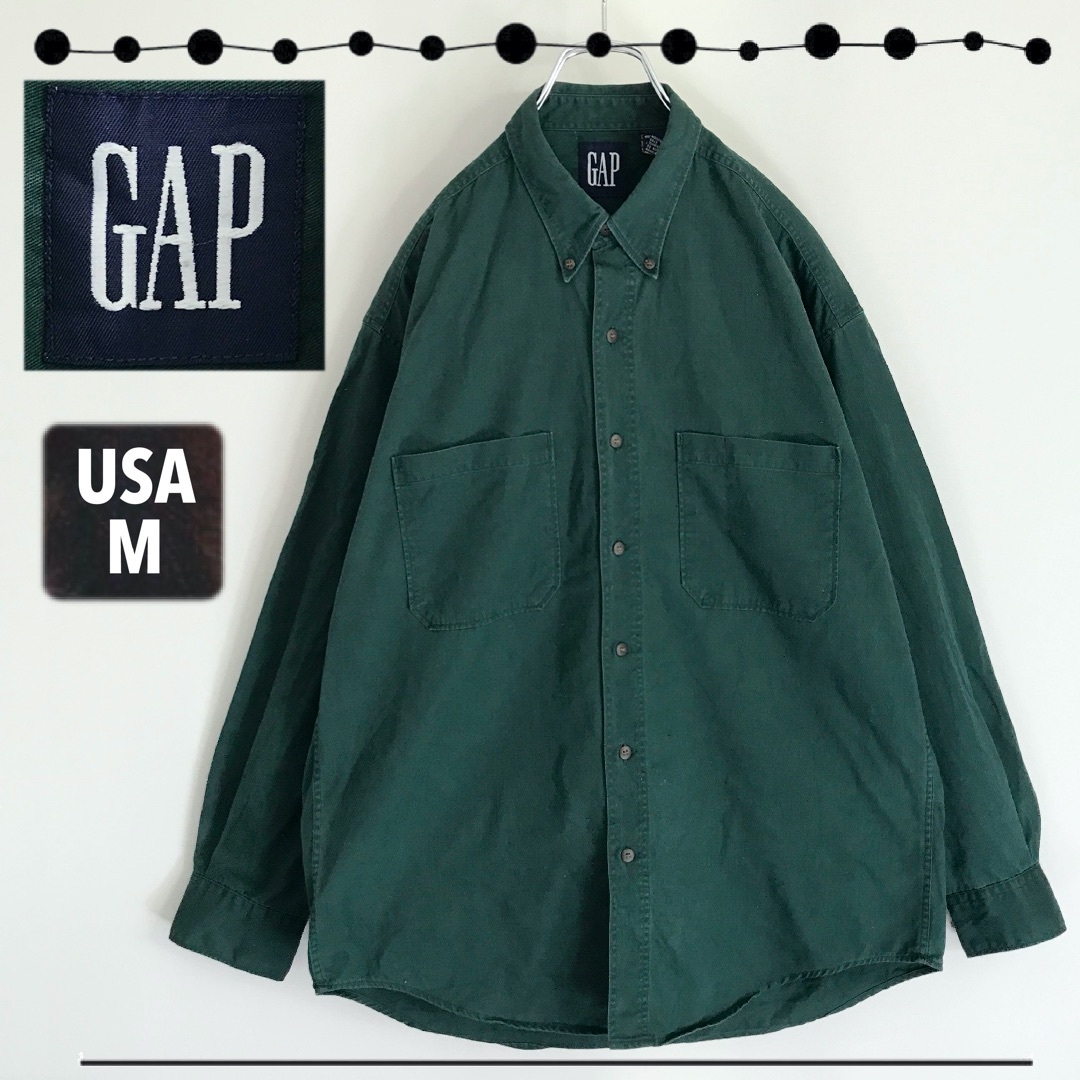 GAP(ギャップ)のOLD GAP オールドギャップ★ネイビータグ★ボタンダウン★ツイルワークシャツ メンズのトップス(シャツ)の商品写真