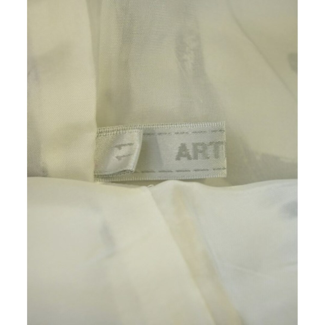 ARTISAN(アルティザン)のARTISAN アルチザン ワンピース 11(L位) 白x黒(総柄) 【古着】【中古】 レディースのワンピース(ひざ丈ワンピース)の商品写真