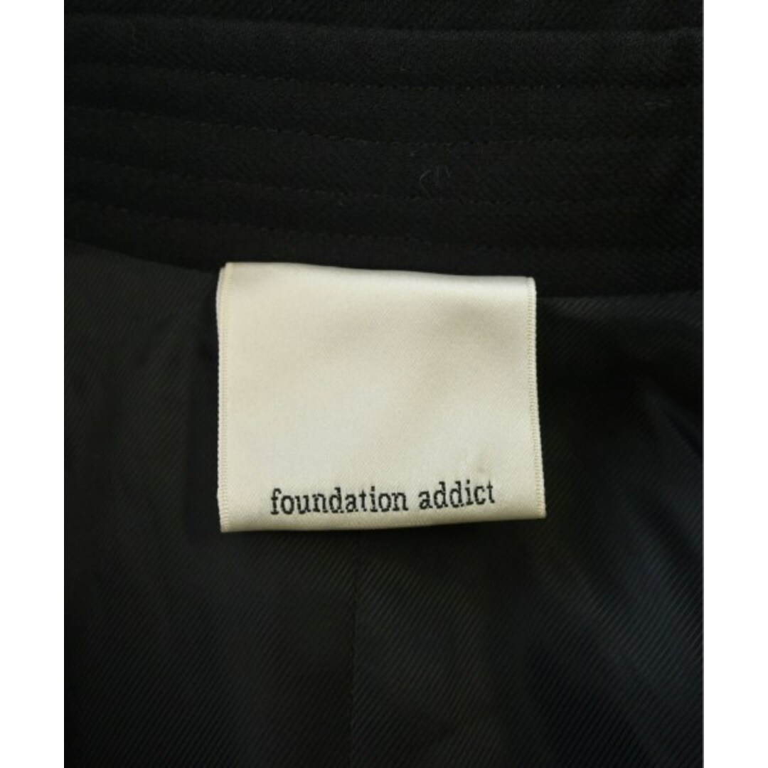 Foundation Addict(ファンデーションアディクト)のfoundation addict コート（その他） 38(M位) 黒 【古着】【中古】 レディースのジャケット/アウター(その他)の商品写真