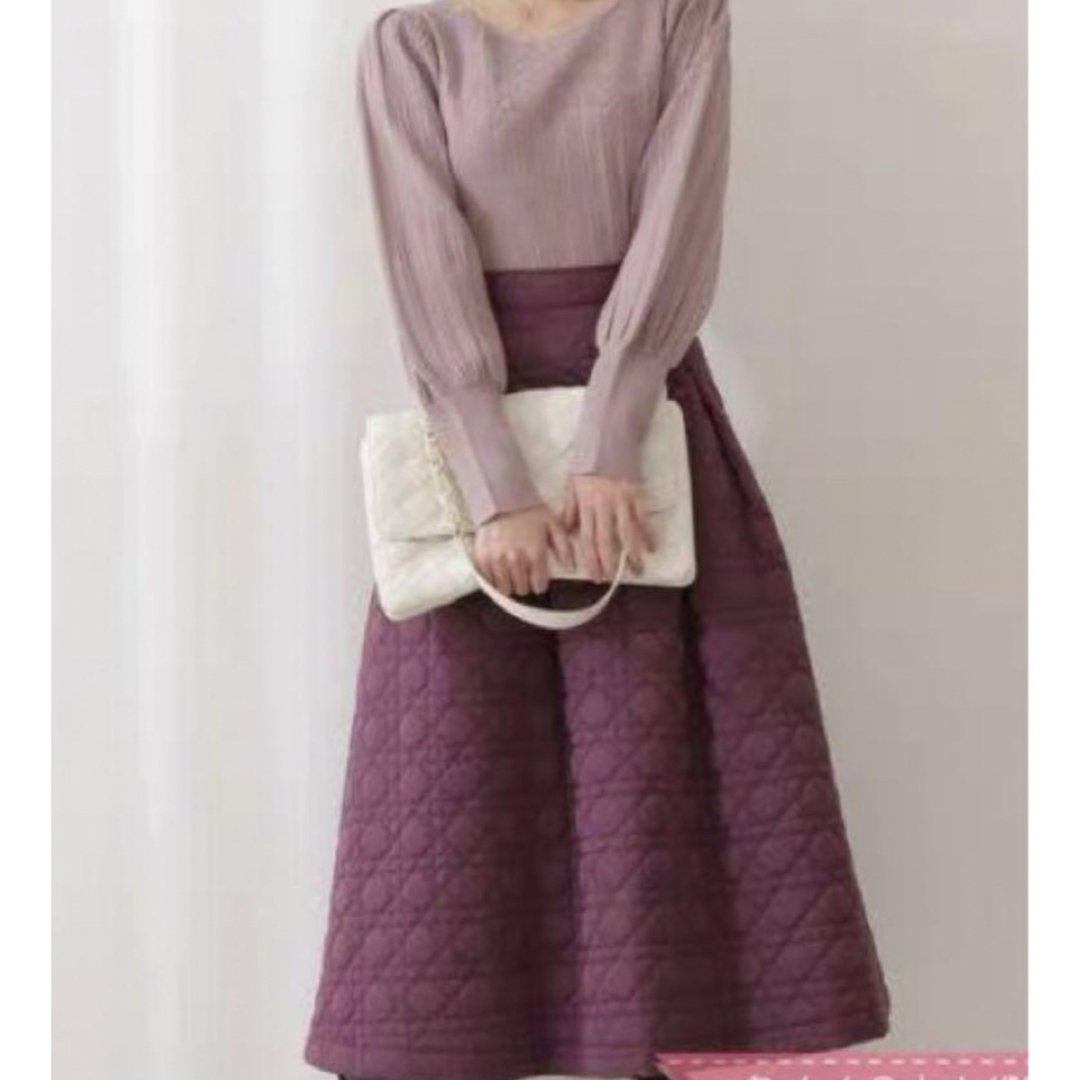 美人百科掲載　キルティングスカート レディースのスカート(ロングスカート)の商品写真