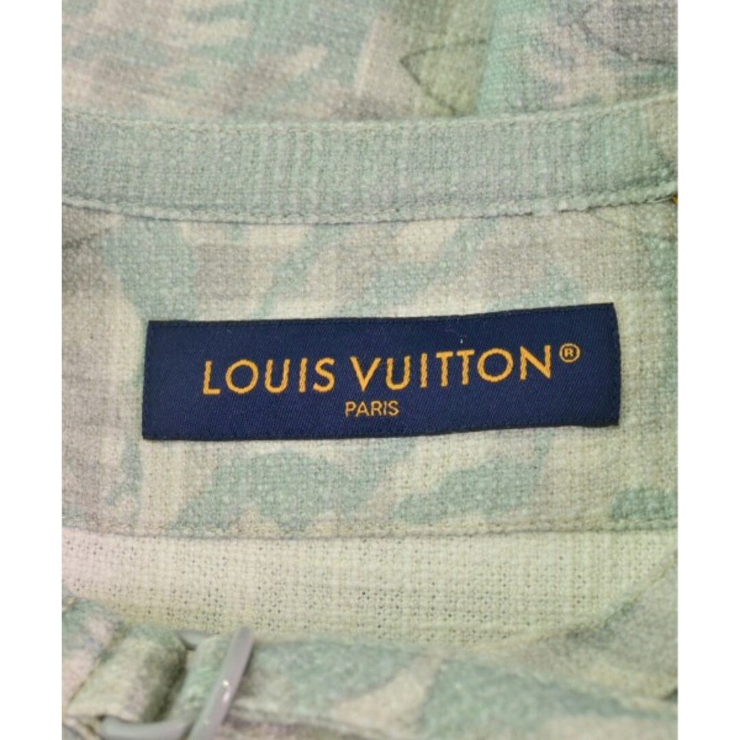 LOUIS VUITTON(ルイヴィトン)のLOUIS VUITTON カジュアルシャツ S 緑xベージュxグレー(総柄) 【古着】【中古】 メンズのトップス(シャツ)の商品写真