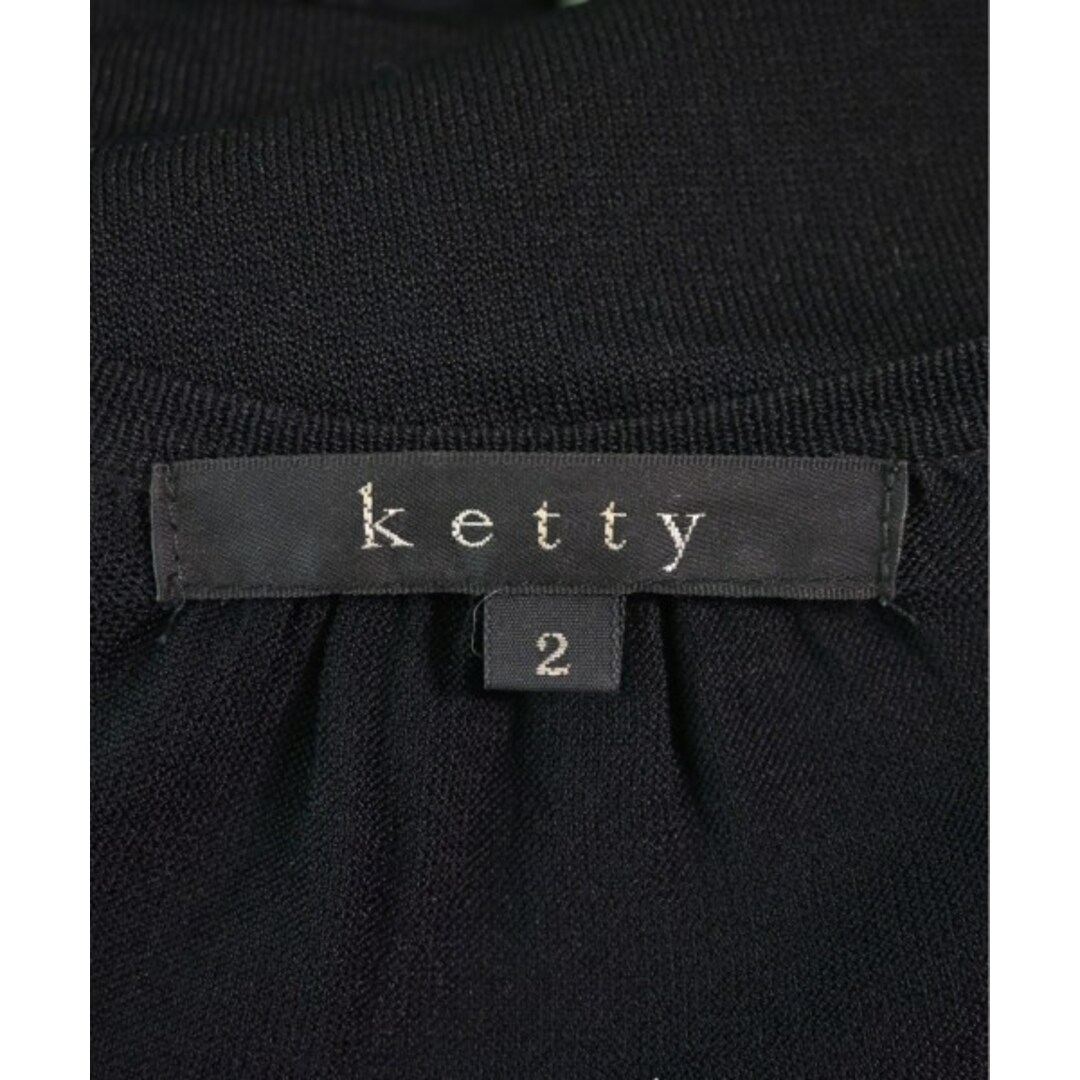 ketty(ケティ)のketty ケティ カーディガン 2(M位) 黒 【古着】【中古】 レディースのトップス(カーディガン)の商品写真