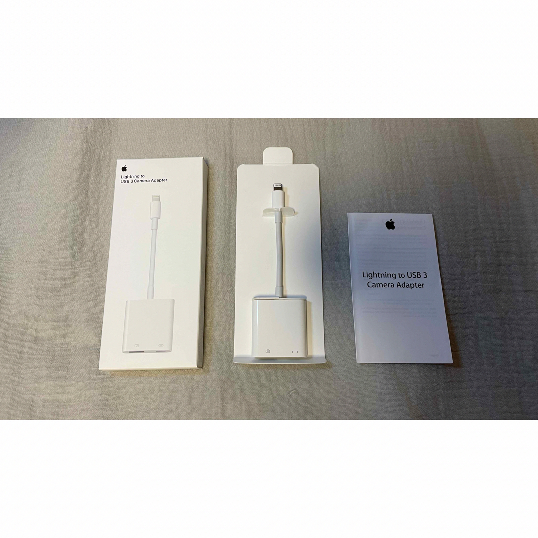 Apple(アップル)のApple Lightning-USB 3カメラアダプタ スマホ/家電/カメラのスマホアクセサリー(その他)の商品写真