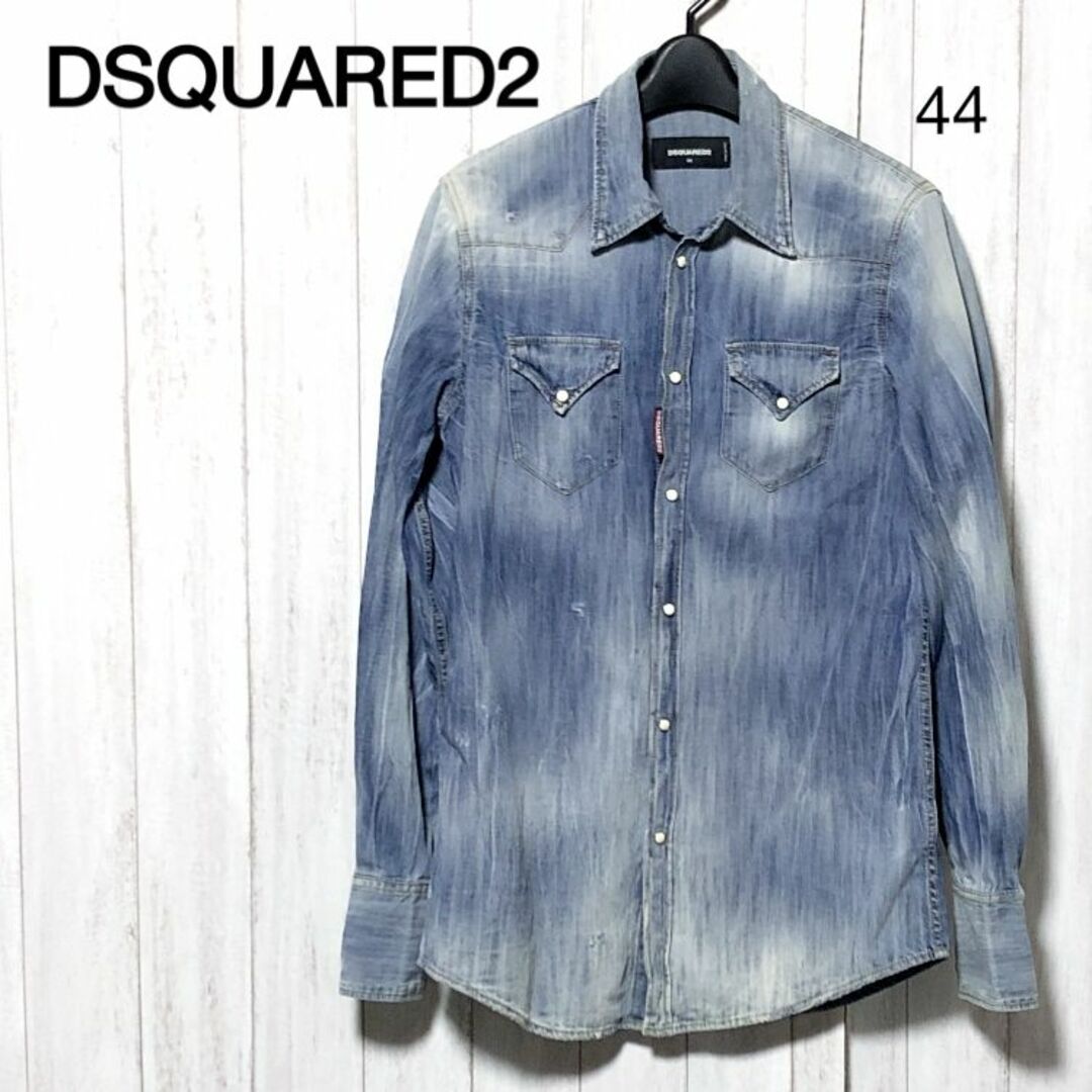 ディースクエアード ダメージ加工 デニムシャツ 44/Dsquared2 | フリマアプリ ラクマ