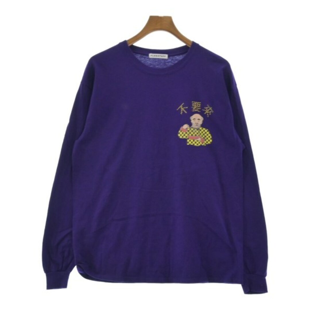 FLAGSTUFF フラグスタフ Tシャツ・カットソー -(L位) 紫 【古着】【中古】 メンズのトップス(Tシャツ/カットソー(半袖/袖なし))の商品写真