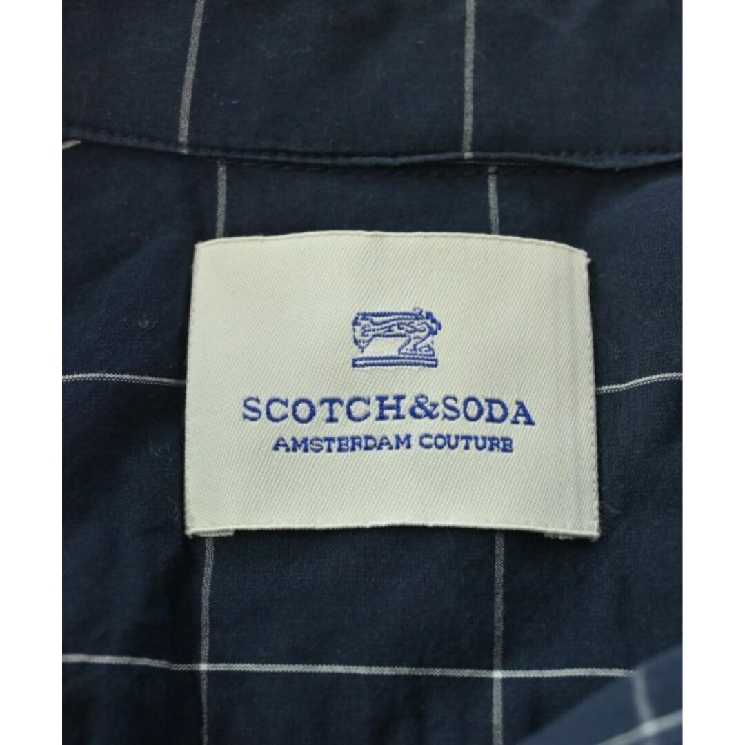 SCOTCH & SODA(スコッチアンドソーダ)のSCOTCH&SODA カジュアルシャツ S 紺x白(チェック) 【古着】【中古】 メンズのトップス(シャツ)の商品写真