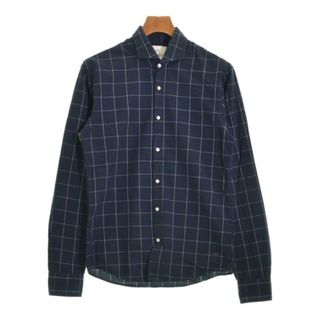 スコッチアンドソーダ(SCOTCH & SODA)のSCOTCH&SODA カジュアルシャツ S 紺x白(チェック) 【古着】【中古】(シャツ)