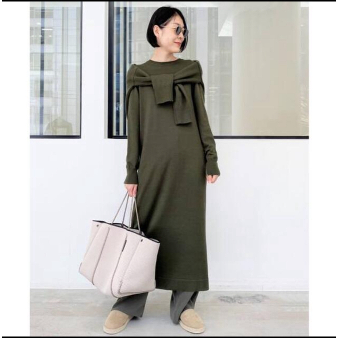 L'Appartement Knit Dress 新品タグ付き　カーキ