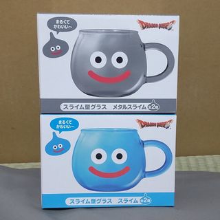 ドラゴンクエスト  スライム型グラス  スライム＆メタルスライム  2点セット(その他)