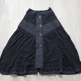 エイココンドウ♡ 黒♡ ウエストゴム スカート♡(ひざ丈スカート)