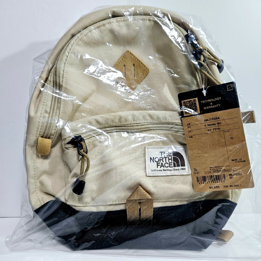 THE NORTH FACE(ザノースフェイス)の★新品★ THE NORTH FACE バークレーミニ NMJ72364 GV キッズ/ベビー/マタニティのこども用バッグ(リュックサック)の商品写真