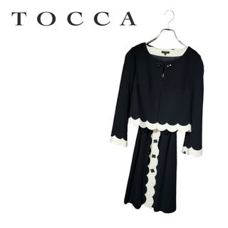 トッカ(TOCCA)のTOCCA トッカ ワンピース 0サイズ ジャケット 2サイズ セットアップ(ひざ丈ワンピース)