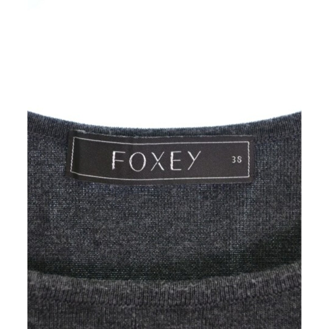 FOXEY(フォクシー)のFOXEY フォクシー ニット・セーター 38(S位) グレー 【古着】【中古】 レディースのトップス(ニット/セーター)の商品写真