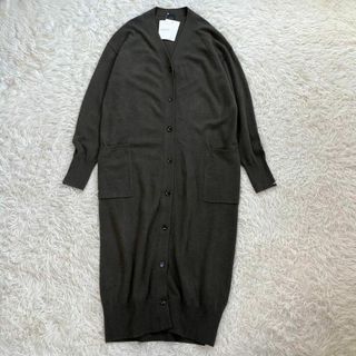 スピックアンドスパン(Spick & Span)の【美品】スピックアンドスパン　カシミヤ混 ニット カーディガン　ロング　20AW(カーディガン)