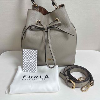 フルラ(Furla)の最終価格 希少【FURLA】フルラ コスタンザ 巾着型 2WAY ハンドバック(ショルダーバッグ)