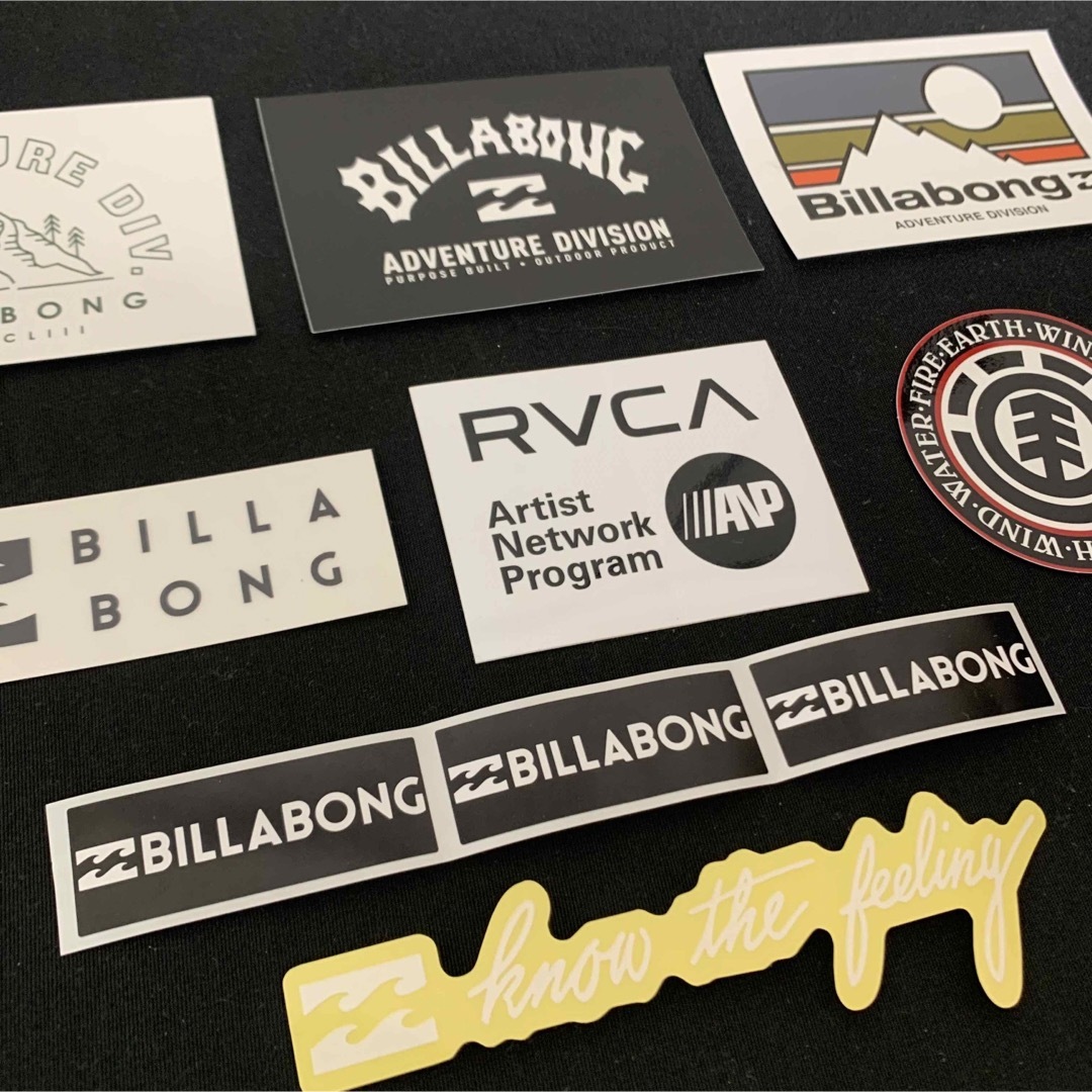 billabong(ビラボン)のBILLABONG ビラボン RVCA ルーカ エレメント ステッカー 10点 スポーツ/アウトドアのスポーツ/アウトドア その他(サーフィン)の商品写真