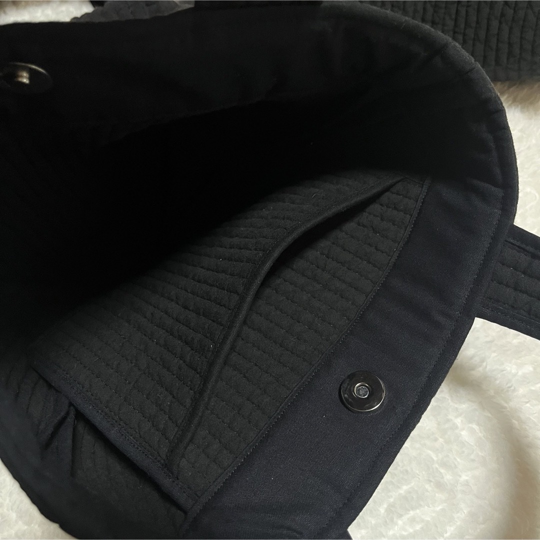 ヌビバッグ パール付き イブル ヌビトート ブラック 黒 ハンドメイドのファッション小物(バッグ)の商品写真