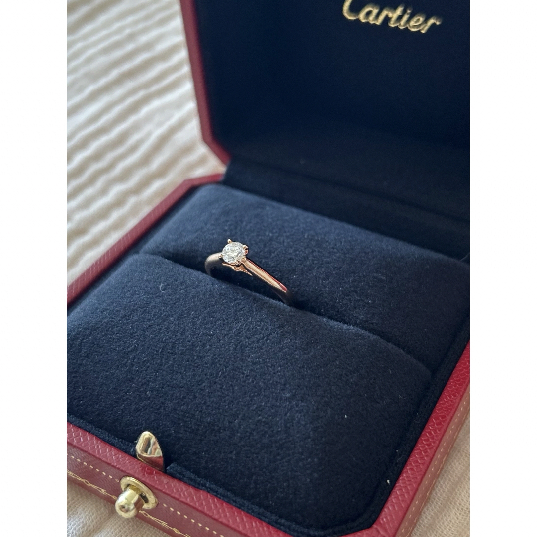 Cartier(カルティエ)の(美品)カルティエ SOLITAIRE 1895 リング ピンクゴールド レディースのアクセサリー(リング(指輪))の商品写真