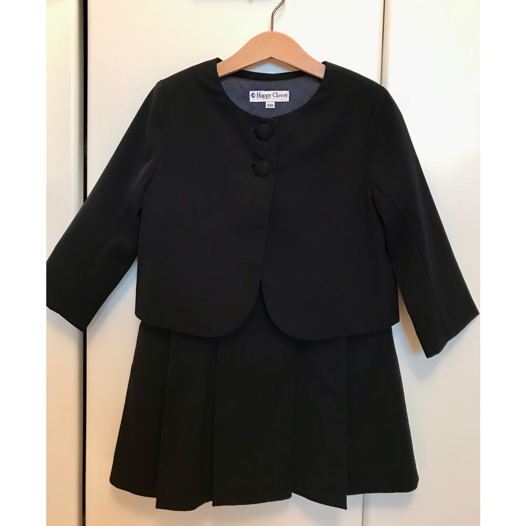 お受験　ワンピース　ボレロ　ハッピークローバー　小学校受験 キッズ/ベビー/マタニティのキッズ服女の子用(90cm~)(ワンピース)の商品写真