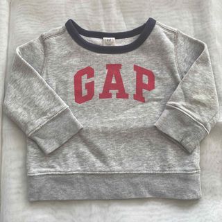 ベビーギャップ(babyGAP)のbaby GAP裏起毛トレーナー　グレー(トレーナー)