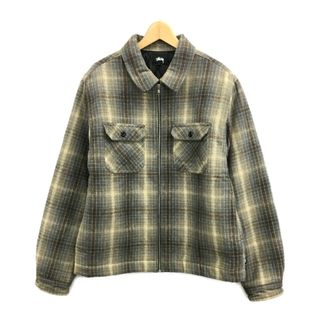 ステューシー(STUSSY)のステューシー HEAVY BRUSH PLAID ZIP UP J(その他)