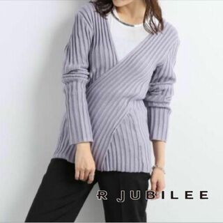 アールジュビリー(R JUBILEE)の新品/タグ付き●R JUBILEE RIB CROSS KNIT(ニット/セーター)