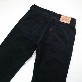 リーバイス(Levi's)のリーバイス533 ブラックコーデュロイストレートパンツ メンズ W32 M相当(スラックス)