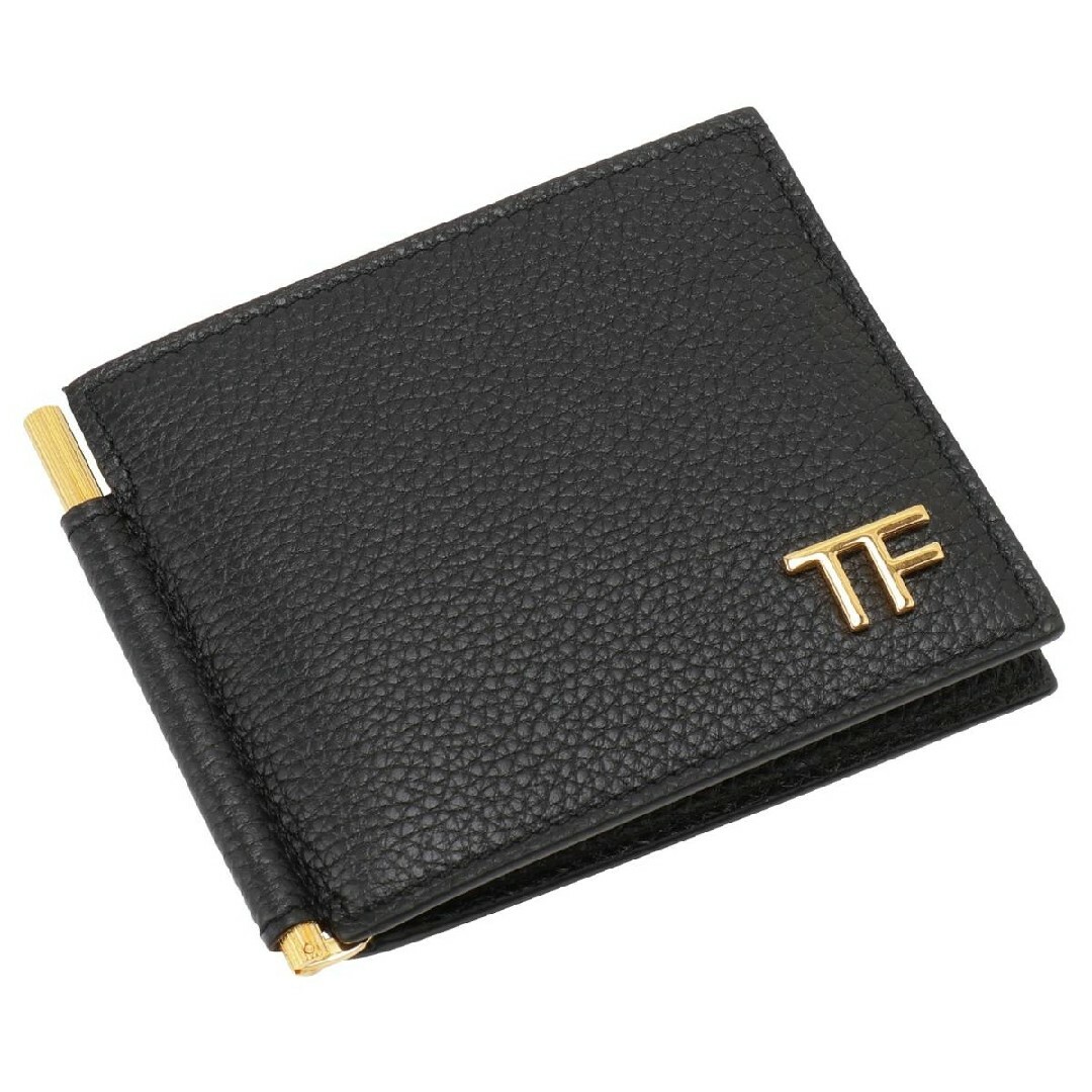 TOM FORD(トムフォード)のトムフォード YT231 LCL158G 1N001 二つ折財布 小銭入れ無し メンズのファッション小物(折り財布)の商品写真