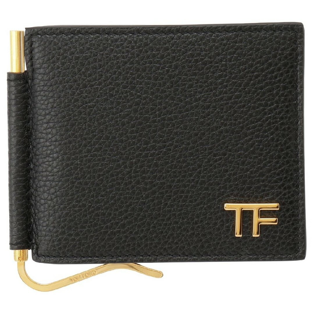 TOM FORD(トムフォード)のトムフォード YT231 LCL158G 1N001 二つ折財布 小銭入れ無し メンズのファッション小物(折り財布)の商品写真