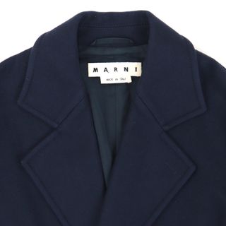 Marni - 美品 マルニ ウール混 チェスター コート メンズ ネイビー 44