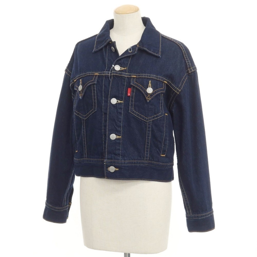 Levi's(リーバイス)の【中古】リーバイス Levi's デニムジャケット ジージャン ネイビー【サイズXS】【レディース】 レディースのジャケット/アウター(Gジャン/デニムジャケット)の商品写真