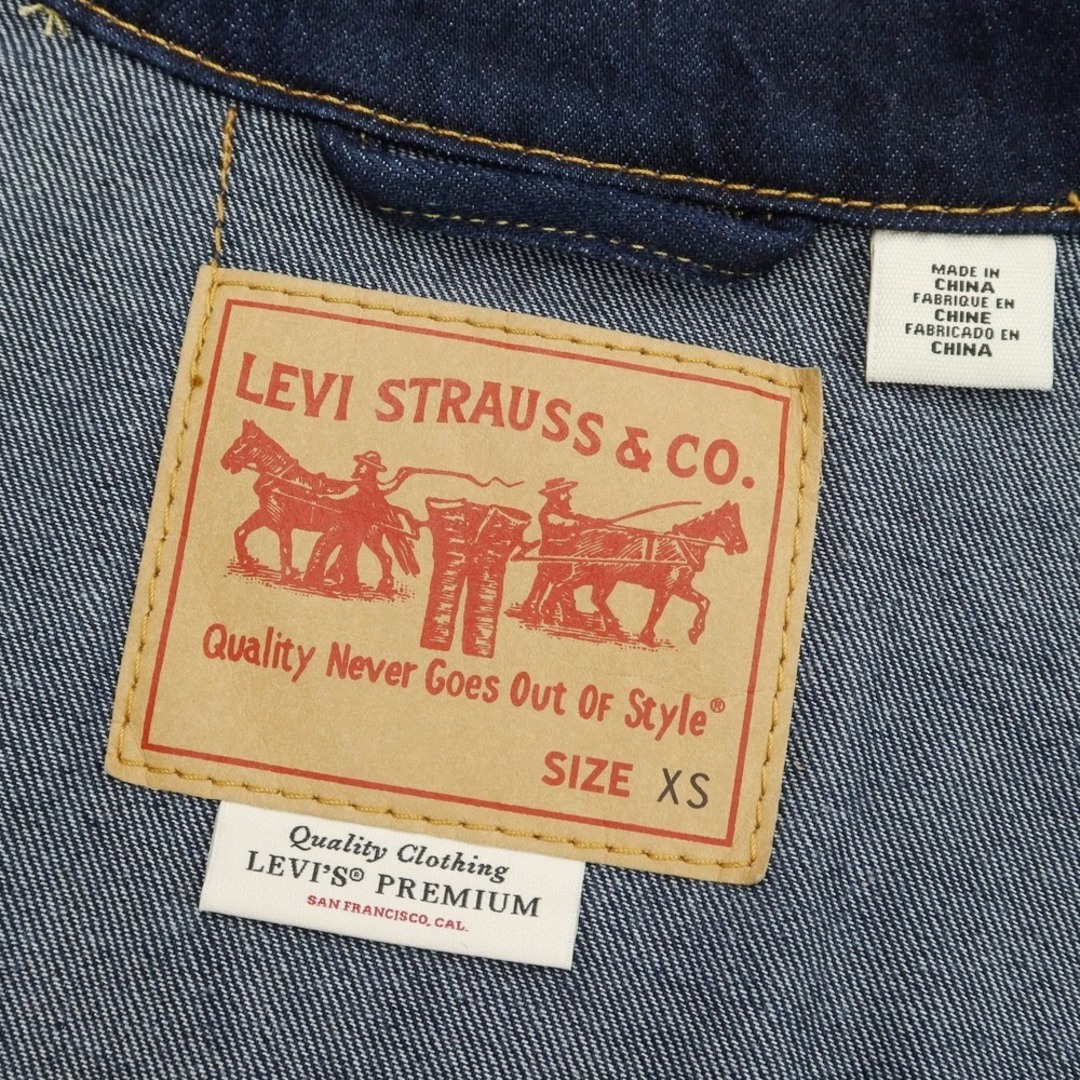 Levi's(リーバイス)の【中古】リーバイス Levi's デニムジャケット ジージャン ネイビー【サイズXS】【レディース】 レディースのジャケット/アウター(Gジャン/デニムジャケット)の商品写真