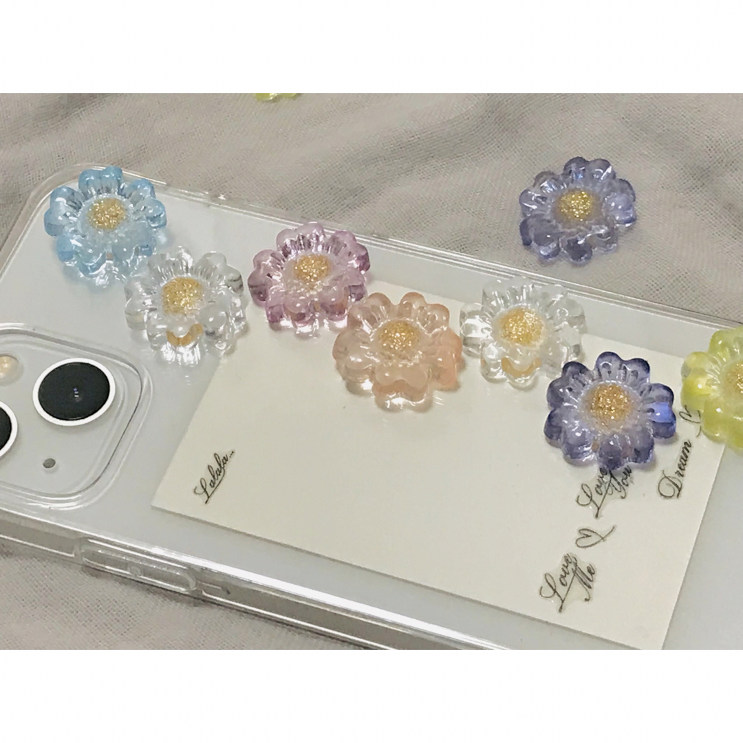 カラフルなお花のiPhoneケース スマホ/家電/カメラのスマホアクセサリー(iPhoneケース)の商品写真