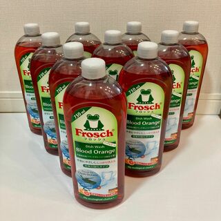 フロッシュ(Frosch)のフロッシュ 食器用洗剤 オレンジ 洗浄力強化タイプ 詰替 750ml×10本(洗剤/柔軟剤)