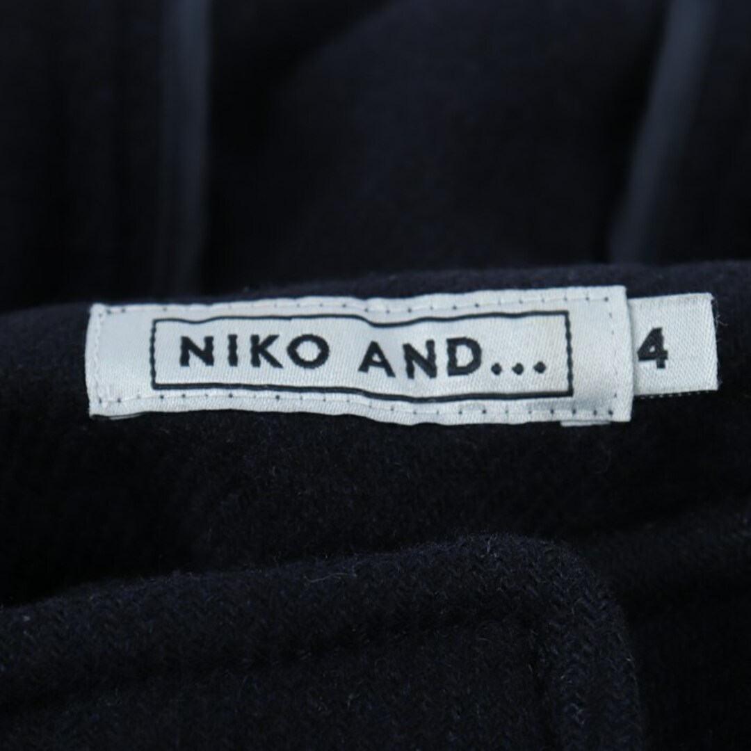 niko and...(ニコアンド)のニコアンド ダッフルコート ウール混 大きいサイズ アウター レディース 4サイズ ネイビー niko and... レディースのジャケット/アウター(ダッフルコート)の商品写真