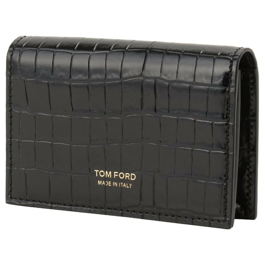 TOM FORD(トムフォード)のトムフォード Y0277 LCL239G 1N001 クロコ型押し 名刺入れ メンズのファッション小物(名刺入れ/定期入れ)の商品写真