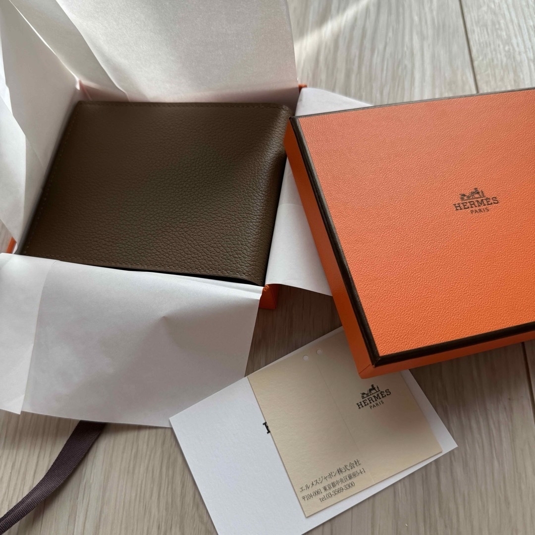 Hermes(エルメス)のHERMES 二つ折り財布ウォレット 本革カードケース CitizenTwill メンズのファッション小物(折り財布)の商品写真