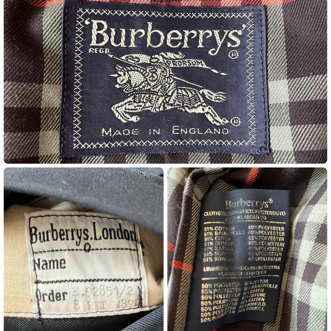 BURBERRY(バーバリー)のBurberrys  バーバリーズ　イングランド製 トレンチコート　ネイビー メンズのジャケット/アウター(トレンチコート)の商品写真